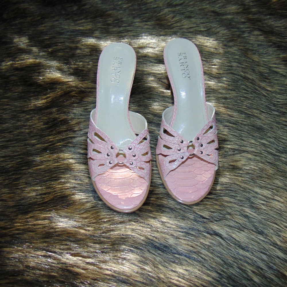Franco Sarto Open Toe Mules (8.5) - Picture 3 of 8